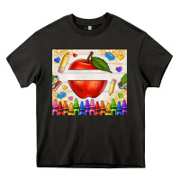 Asphalt custom teacher name apple Heavy Core Tee - NancyCooperArtShop