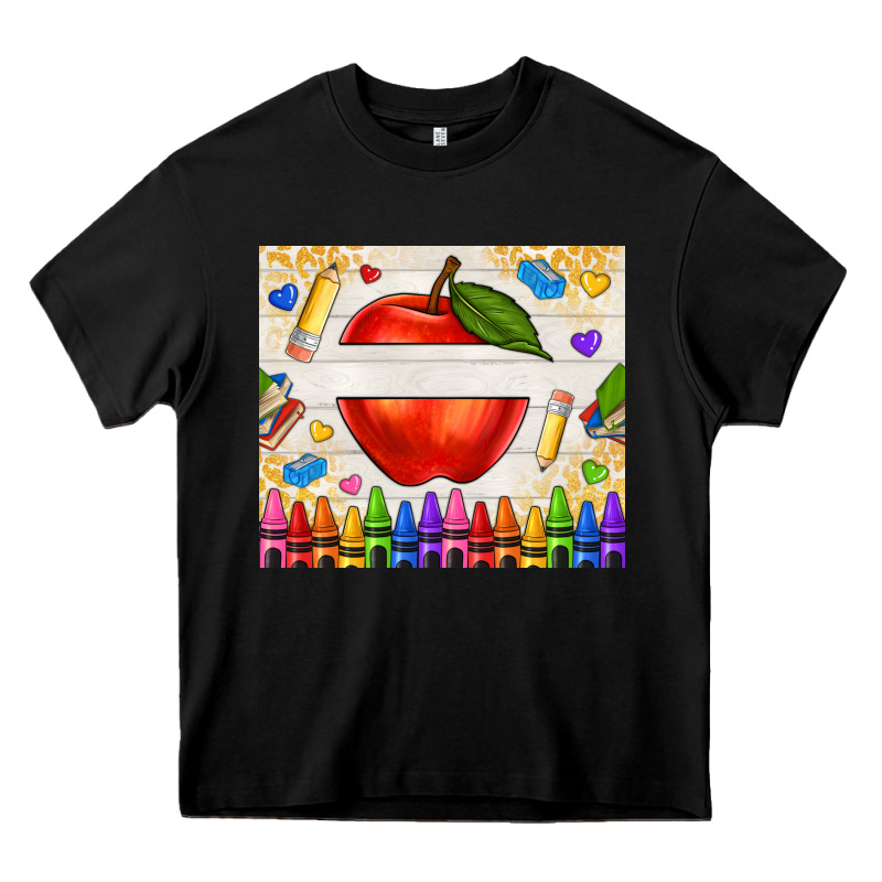 Custom Teacher Name Apple Heavy Core Tee by NancyCooperArtShop | Teevron