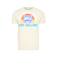Vintage Arctic skiing t  shirt ski goggles cat the meowtains are calling skier winter Vintage Tee - linhVisuals