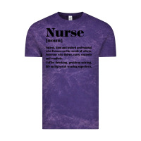 Cloud Purple nurse Vintage Tee - linhVisuals