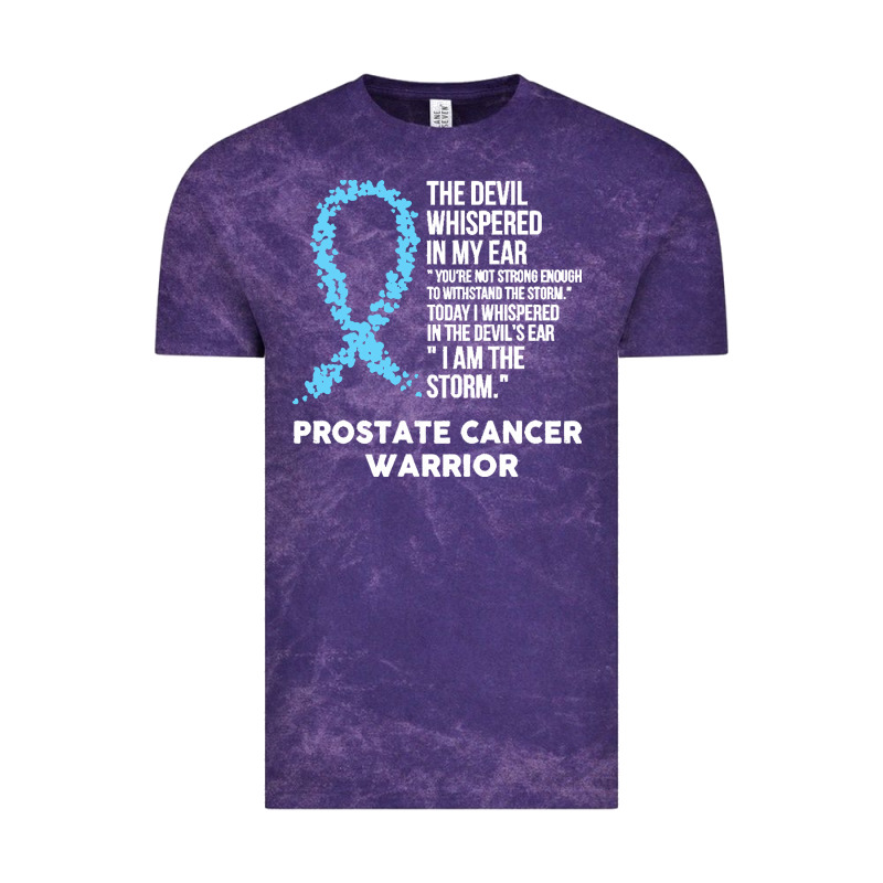 Prostate Cancer T  Shirt The Devil  Prostate Cancer Awareness Support Vintage Tee by linhVisuals | Teevron