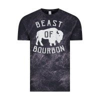 Cloud Black beast of bourbon drinking whiskey design bison buffalo party t shirt Vintage Tee - linhVisuals