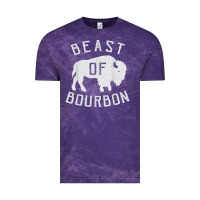 Cloud Purple beast of bourbon drinking whiskey design bison buffalo party t shirt Vintage Tee - linhVisuals