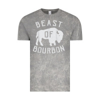 Cloud Rock beast of bourbon drinking whiskey design bison buffalo party t shirt Vintage Tee - linhVisuals