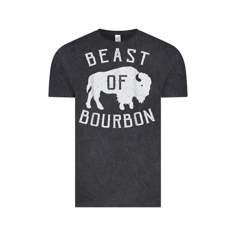 Beast Of Bourbon Drinking Whiskey Design Bison Buffalo Party T Shirt Vintage Tee by linhVisuals | Teevron