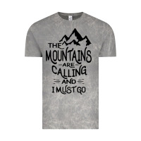 Cloud Rock the mountains are calling and i must go   black Vintage Tee - linhVisuals