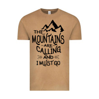 Vintage Camel the mountains are calling and i must go   black Vintage Tee - linhVisuals