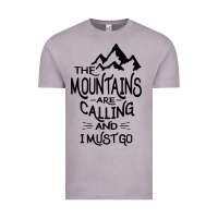 Vintage Zinc the mountains are calling and i must go   black Vintage Tee - linhVisuals