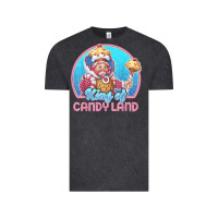 Vintage Black candy land king of candy land portrait t shirt Vintage Tee - linhVisuals