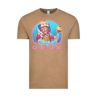 Vintage Coffee candy land king of candy land portrait t shirt Vintage Tee - linhVisuals