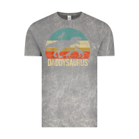 Cloud Rock daddy dinosaur daddysaurus 3 three kids xmas christmas gift t shirt Vintage Tee - linhVisuals
