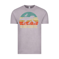 Vintage Zinc daddy dinosaur daddysaurus 3 three kids xmas christmas gift t shirt Vintage Tee - linhVisuals