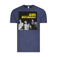 Vintage Denim iron butterfly Vintage Tee - linhVisuals