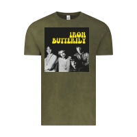 Vintage Olive iron butterfly Vintage Tee - linhVisuals