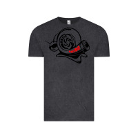 Vintage Black Turbo Vintage Tee - linhVisuals