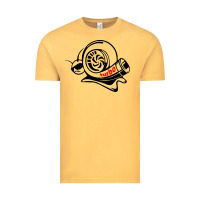 Vintage Mustard Turbo Vintage Tee - linhVisuals