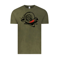 Vintage Olive Turbo Vintage Tee - linhVisuals