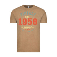 Vintage Coffee Vintage Since 1958 - 64th Birthday Retro Classic Vintage Tee - linhVisuals