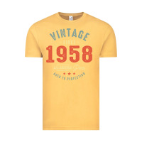 Vintage Mustard Vintage Since 1958 - 64th Birthday Retro Classic Vintage Tee - linhVisuals