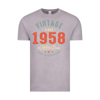 Vintage Zinc Vintage Since 1958 - 64th Birthday Retro Classic Vintage Tee - linhVisuals