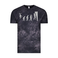 Cloud Black funny rock climbing evolution Vintage Tee - linhVisuals
