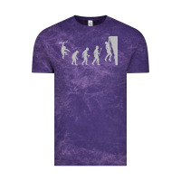 Cloud Purple funny rock climbing evolution Vintage Tee - linhVisuals