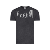 Vintage Black funny rock climbing evolution Vintage Tee - linhVisuals