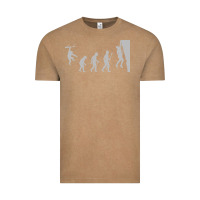 Vintage Coffee funny rock climbing evolution Vintage Tee - linhVisuals