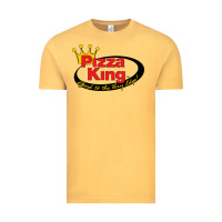 Vintage Mustard Pizza King Cowboy Vintage Tee - linhVisuals