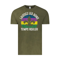 Vintage Olive laissez les bons temps rouler gift mardi gras masquerade t shirt Vintage Tee - linhVisuals