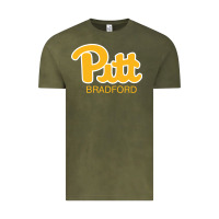 Vintage Olive pitt bradford, University of Pittsburgh at Bradford, Vintage Tee - linhVisuals