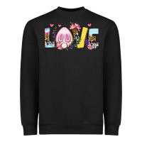 Black Easter Day Love Easter Heavyweight Sweatshirt - OliviaCreatesArt
