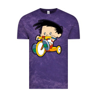 Cloud Purple bobby on his bike   bobbys world Vintage Tee - linhVisuals