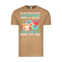 Vintage Camel yarn t  shirt in my dream world yarn is free, coffee is healthy and cr Vintage Tee - linhVisuals