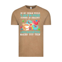 Vintage Coffee yarn t  shirt in my dream world yarn is free, coffee is healthy and cr Vintage Tee - linhVisuals