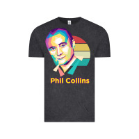 Vintage Black wpap phil collins rock Vintage Tee - linhVisuals
