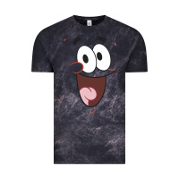 Cloud Black sponge.bob squa.re.pants patrick face portrait Vintage Tee - linhVisuals
