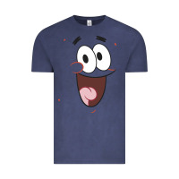 Vintage Denim sponge.bob squa.re.pants patrick face portrait Vintage Tee - linhVisuals