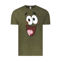 Vintage Olive sponge.bob squa.re.pants patrick face portrait Vintage Tee - linhVisuals