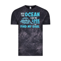 Cloud Black into the ocean i go to find my soul Vintage Tee - linhVisuals