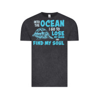 Vintage Black into the ocean i go to find my soul Vintage Tee - linhVisuals