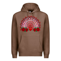 Chestnut valentines day rainbow with roses Premium Hoodie - RanaPortraitStore