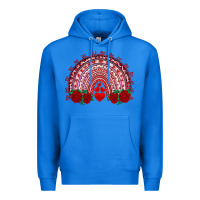 True Royal valentines day rainbow with roses Premium Hoodie - RanaPortraitStore