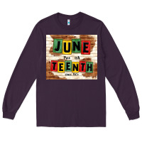 Plum juneteenth free ish since 1865 Long Sleeve Tee - TumblerDesignByShophia
