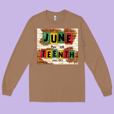 Juneteenth Free Ish Since 1865 Long Sleeve Tee Designed By Tumblerdesignbyshophia