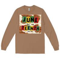 Toasted Coconut juneteenth free ish since 1865 Long Sleeve Tee - TumblerDesignByShophia