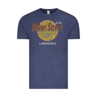 Vintage Denim baker street cafe 221b london   sherlock holmes fans Vintage Tee - linhVisuals