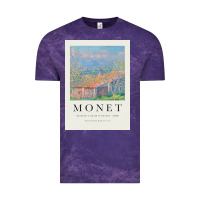 Cloud Purple Claude Monet 1888 Vintage Tee - linhVisuals