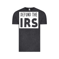 Vintage Black defund the irs Vintage Tee - linhVisuals