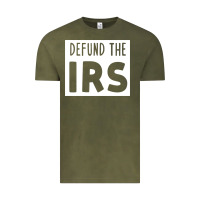 Vintage Olive defund the irs Vintage Tee - linhVisuals